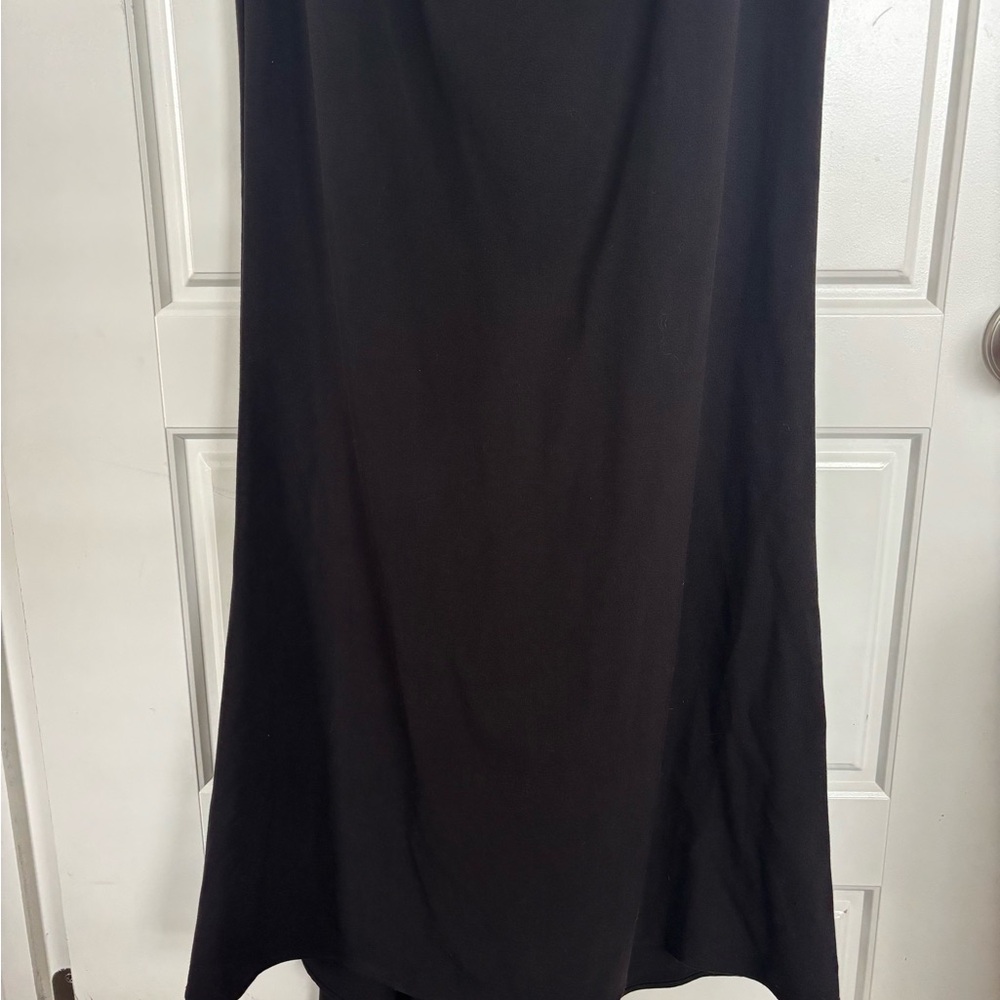 Vince Camuto Ruched Off the Shoulder Black Gown size- 6 - Picture 6 of 14